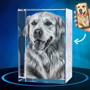 ArtPix 3D Crystal Photo, Personalized Pet Memorial Gifts