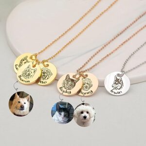 Anavia Personalized Pet Portrait Necklace